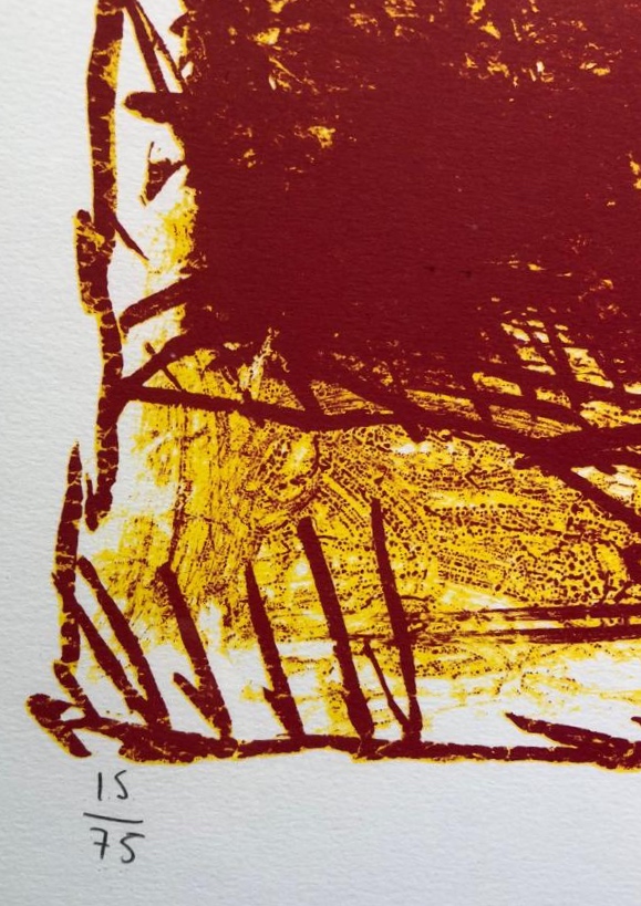 Pierre Alechinsky - groot formaat kleurenlitho - 'Bouche d'eau' - 1986 (INGELIJST) kopen? Bied vanaf 899!