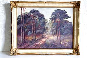 Adriaan Terhell - Boslandschap verkocht voor € 50!