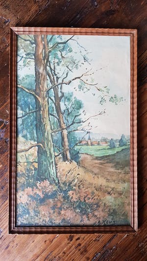 Adriaan Keus - Landschap bij Mook kopen? Bied vanaf 50!
