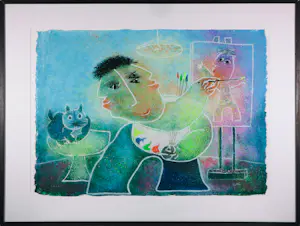 Juan Garcia Ripolles - Zeefdruk op stevig papier, Zonder titel IV - Ingelijst kaufen? Bieten Sie von 150!