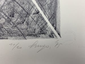 Hugo de Clercq - litho - 'Framework' - 1975 kopen? Bied vanaf 99!