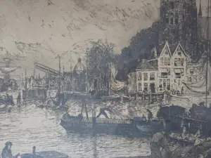 Martin van Waning - Gezicht op Dordrecht. kopen? Bied vanaf 39!