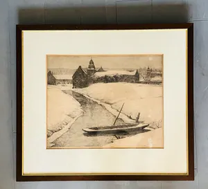 Willem Witjens - Boerenhoeve met bootje in winter kopen? Bied vanaf 1!