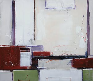 Ron van der Werf - Handbewerkte zeefdruk gelijmd op kunststof op doek, Building (met ophangsysteem) kopen? Bied vanaf 1!