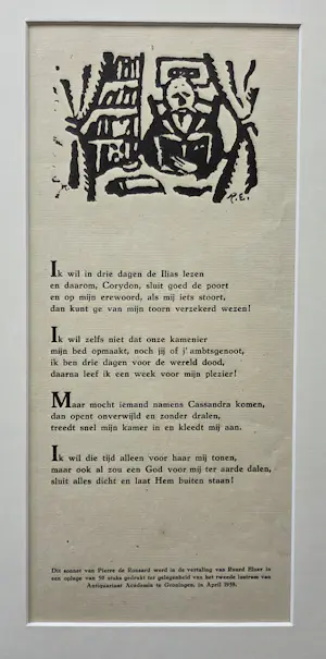 Ruurd Elzer - Druk. Lezende man. kopen? Bied vanaf 20!