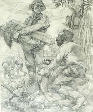 Johannes Josephus Aarts - Landarbeiders verkocht voor € 35!