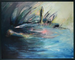 Anneke de Vlaming - Olieverf op doek, Zonder titel - Ingelijst (Groot) kopen? Bied vanaf 1!