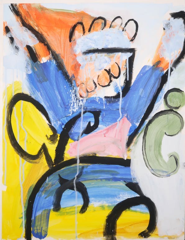 Adele Breteler - Adele Breteler: Acryl op papier, Zonder titel II kopen? Bied vanaf 1!