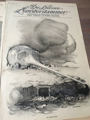 Piet van der Hem - Collectie van litho's voor De Nieuwe Amsterdammer 1915-1918 kopen? Bied vanaf 200!