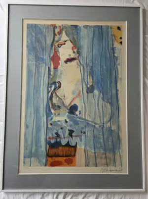 Kees van Bohemen - Vrouw tussen de gordijnen. kopen? Bied vanaf 199!