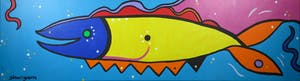 Shunyam - Acryl op doek, Aquarium - Ingelijst (Zeer Groot!) kopen? Bied vanaf 200!