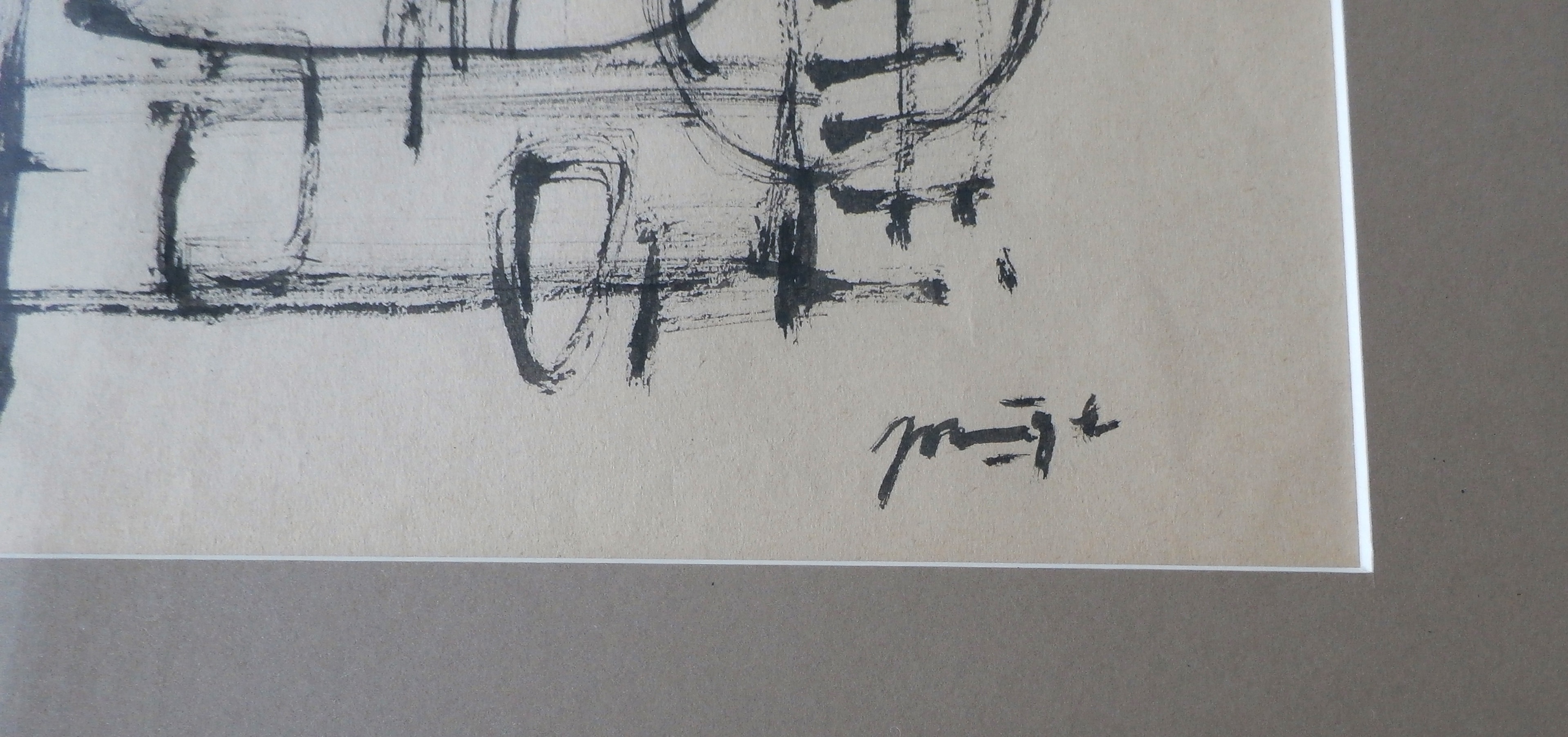 Jaap Nanninga - mooi ingelijste tekening - jaren 50 kopen? Bied vanaf 475!