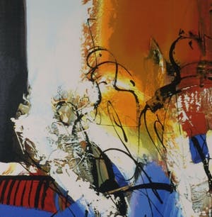 Peter Meijer - Zeefdruk op hout in lijst kopen? Bied vanaf 60!