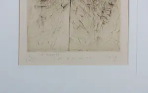 Kees Spermon - Ets op papier, Twee koppen - Ingelijst kopen? Bied vanaf 35!