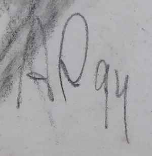 Aart Roos - Potloodtekening, Studies voor vagebond - Ingelijst kopen? Bied vanaf 1!