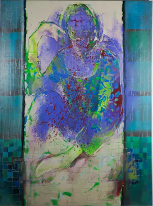 Annette van Roosmalen - Acryl op doek, Dochters kopen? Bied vanaf 100!