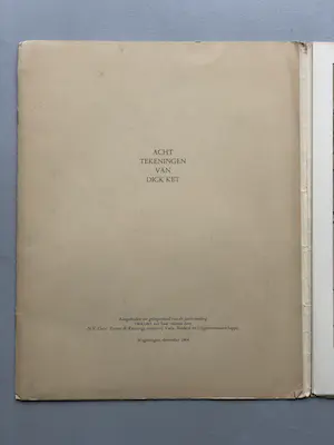 Dick Ket - Dick Ket - Acht Tekeningen van Dick Ket (Tekening No 1 dubbel) kopen? Bied vanaf 50!