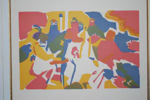 Wassily Kandinsky - originele kleurenhoutsnede: Orientalisches - ingelijst kopen? Bied vanaf 115!