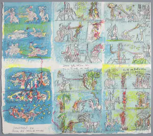 Roberto Matta - "Sketch for Don Q"- Origineel werk - gesigneerd - 40 x 27,5 cm incl lijst kopen? Bied vanaf 950!