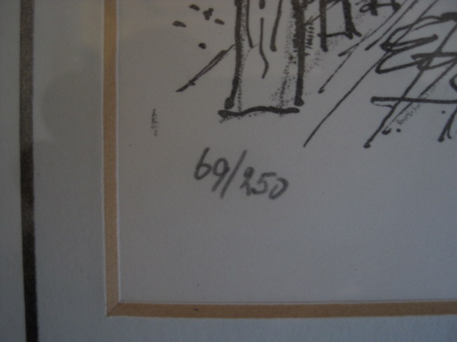 Charles Eyck - gesigneerde Houtsnede "Limburg dorpsstraat met personen bij avond" 1977 kopen? Bied vanaf 1!