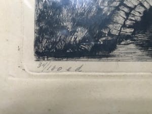 Suze de Lint - Landschap met bruggetje en hek kopen? Bied vanaf 15!