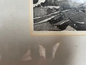 Reinder Homan - Ets/ Aquatint - Landschap: Zicht op een dal kopen? Bied vanaf 80!