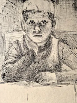 Paul Bodmer - Großer um 1920 - original Lithographie - junger Schüler - bleistift signiert kopen? Bied vanaf 29!