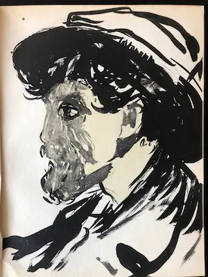 Kees van Dongen - Pochoir - Portrait d'homme kopen? Bied vanaf 65!