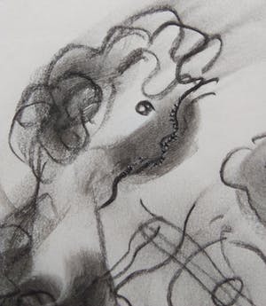 Jan Sierhuis - Tekening in leeg schetsboek voor Kees Verwey. kopen? Bied vanaf 90!