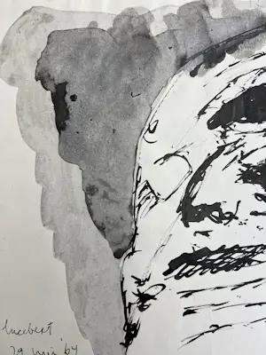 Lucebert - ' Blindeman' - mooie en originele inkttekening uit 1962 in goede staat kopen? Bied vanaf 400!