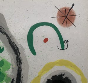 Joan Miro - HANDGESIGNEERDE kleurenlitho - 'Le Lézard aux Plumes d'Or - 1967 kopen? Bied vanaf 1!