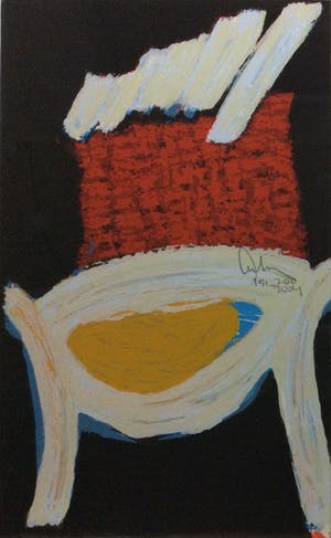 Arty Grimm - z.t. | kleuren zeefdruk - mooi ingelijst kopen? Bied vanaf 49!