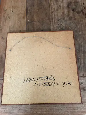 Henk Potters - Tegeltableau in blauw en groentinten kopen? Bied vanaf 120!