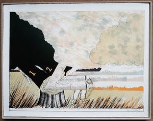 Hannes Postma - De tak die wij zagen, cassette met zes handgesigneerde litho’s kopen? Bied vanaf 250!