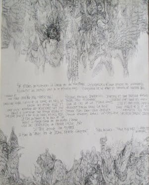 Maarten Beks - Ingelijste tekening "paul Eluard pour Max Ernst" kopen? Bied vanaf 50!