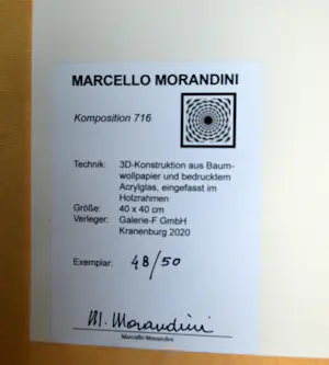 Marcello Morandini - Komposition 716 3D-Construction kopen? Bied vanaf 150!