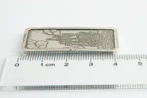 73 - origineel fa. Schöne gegoten massief zilveren 0.999 1 ounce baartje kopen? Bied vanaf 42!