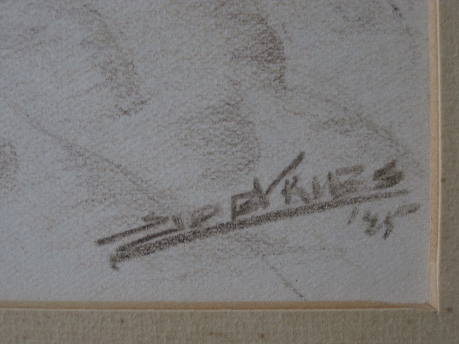 Sjoerd de Vries - gesigneerde Aquarel van Duinlandschap op Terschelling in 1945  kopen? Bied vanaf 1!