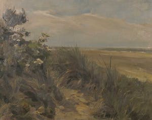 Anton Mauve (jr.) - Olieverf op doek, Duinlandschap Texel - Ingelijst kopen? Bied vanaf 150!