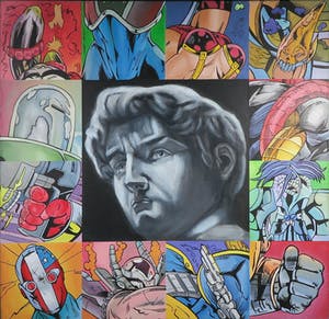 Jan Bollaert - Acryl op doek, Alle 13 goed (Zeer groot) kopen? Bied vanaf 350!