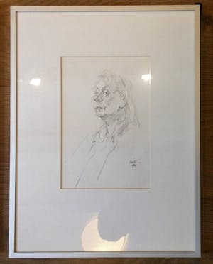 Joop Liesker - 4 portrettekeningen kopen? Bied vanaf 25!