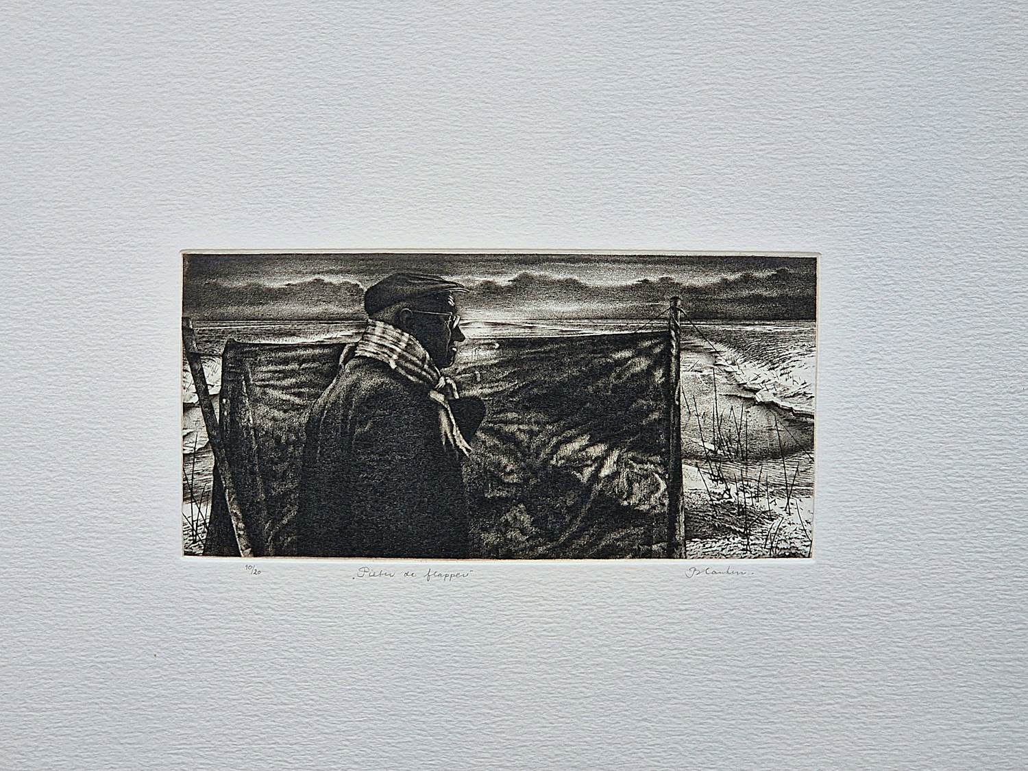 Hans Blanken - Sfeervolle nacht ETS "Pieter de Flapper" zeer kleine oplage (20) - potloodgesign verkocht voor € 141!