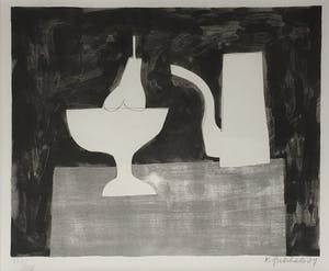 Klaas Gubbels - litho ‘zonder titel - ingelijst - 1989 kopen? Bied vanaf 525!