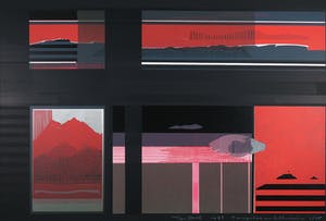 Ton Orth - Zeefdruk, 5 projecties van het landschap kopen? Bied vanaf 1!