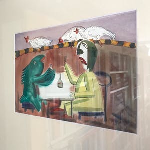 Roman Zuzuk - Prachtige aquarel - Uniek werk - Gesigneerd en gedateerd - 1999 kopen? Bied vanaf 95!