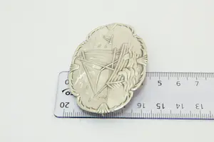 39- Friesland ca. 1930 - 2e geh. zilveren "zeilboten" broche meesterteken JvsV kopen? Bied vanaf 35!