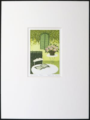 Laetitia de Haas - Lot van vijf kleurenetsen, Stillevens kopen? Bied vanaf 60!