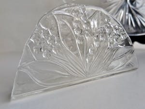 Walther glas - Schaal en servethouder - Kristalglas en Kristallen Vaas - Floraal decor kopen? Bied vanaf 10!