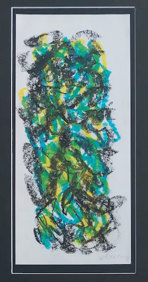 Theo Wolvecamp - Compositie met kleur kopen? Bied vanaf 225!