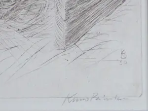 Kuno Brinks - Paard in de stal - Gravure kopen? Bied vanaf 100!